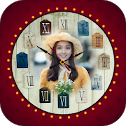 Clock Collage Photo Frame Maker: Live Wallpaper