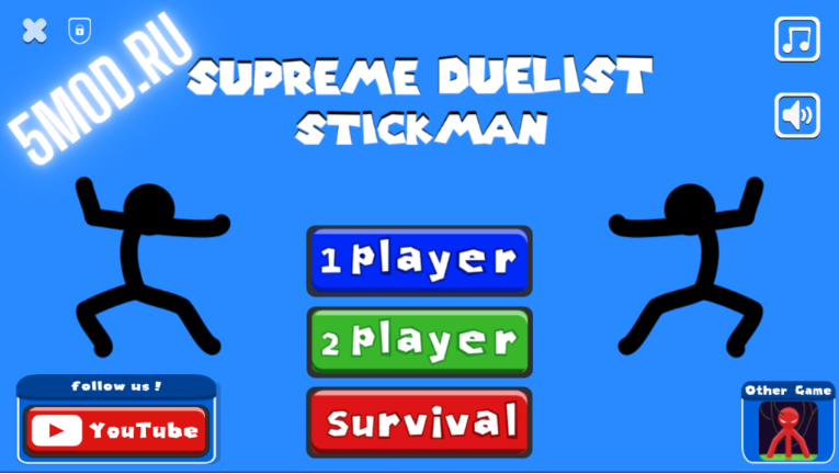 Игра Supreme Duelist Stickman для андроида