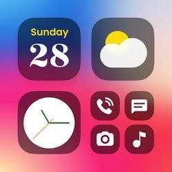 Color Widgets, Theme: iWidgets 1.7.1.67 Мод (полная версия)